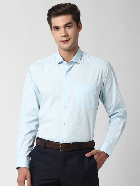 

Peter England Men Blue Solid Formal Shirt