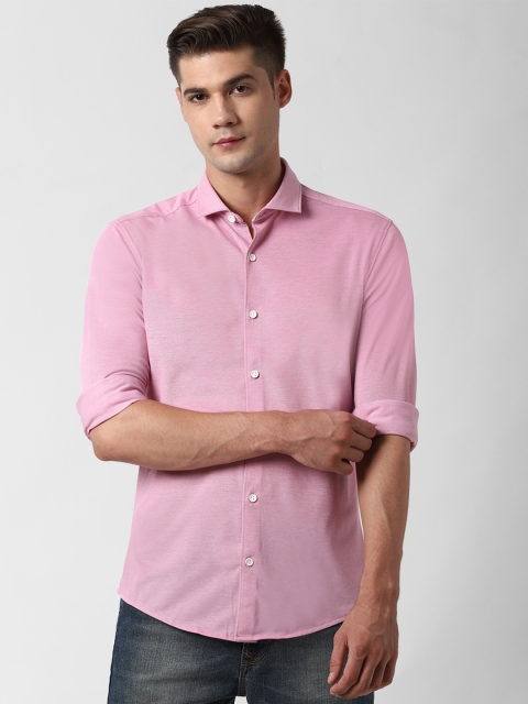 

Peter England Men Purple Tailored Fit Casual Shirt