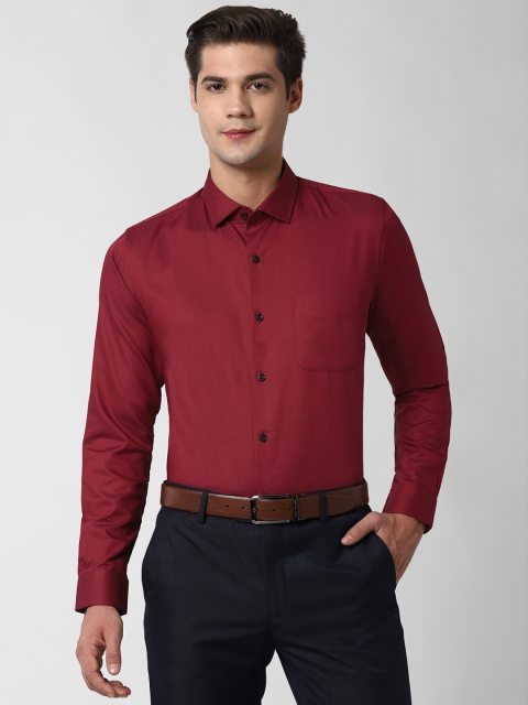 

Peter England Men Red Slim Fit Formal Shirt