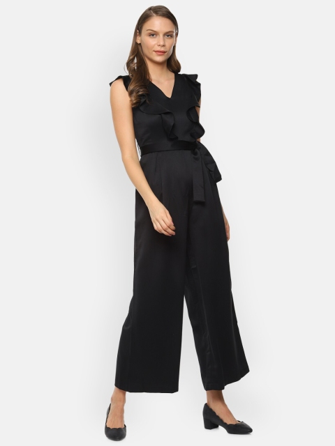 

Van Heusen Woman Black Solid Basic Jumpsuit