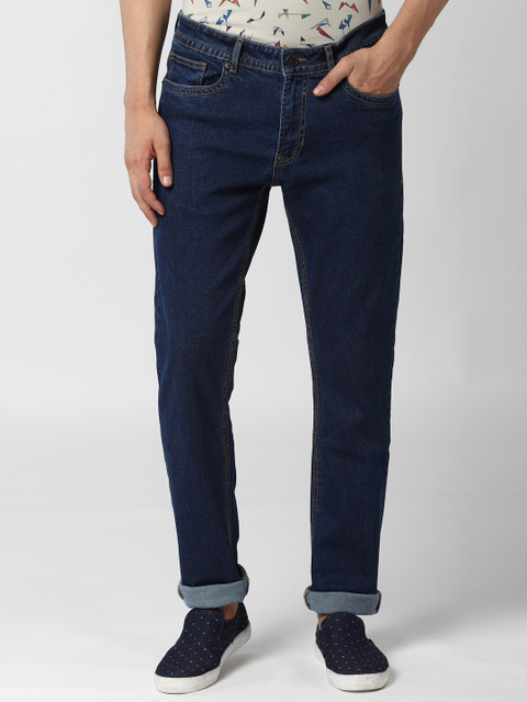 

Peter England Casuals Men Blue Tapered Fit Light Fade Stretchable Jeans