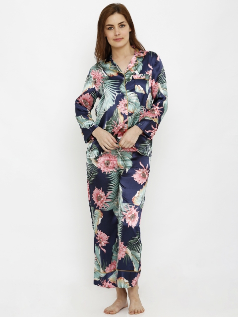 

Heart 2 Heart Women Multicoloured Floral Printed Night Suit, Multi