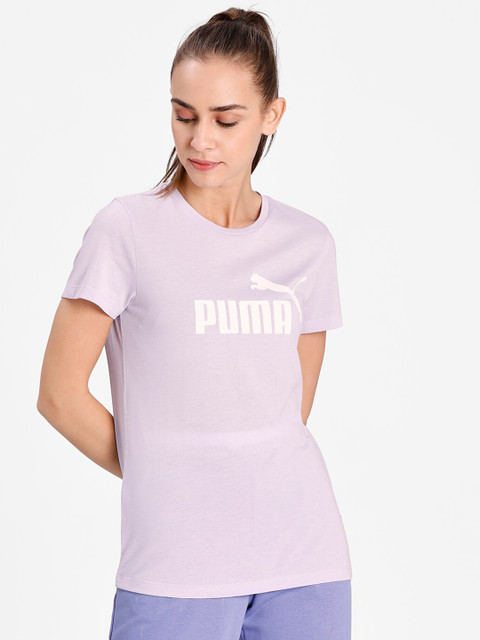 

Puma Women Lavender Essentials Logo Heather T-shirt
