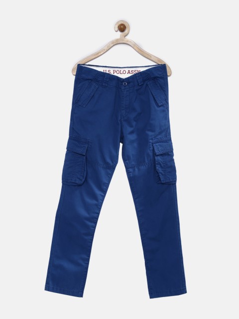 

U.S. Polo Assn. Kids Boys Blue Cargo Trousers