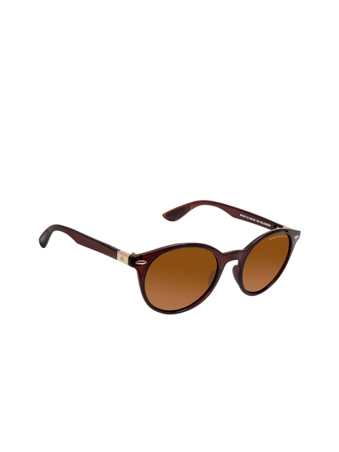 

David Blake Unisex Brown Oval Sunglasses with Polarised and UV Protected PP_SGDB1946