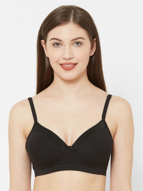 

Juliet Black Solid Underwired Lightly Padded T-shirt Bra 010002700010368