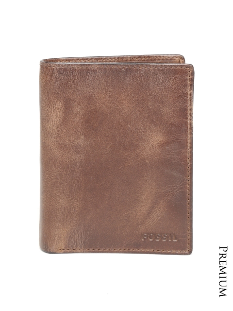 

Fossil Men Brown Genuine Cowhide Leather Wallet