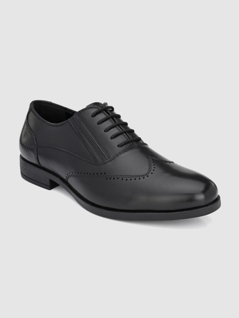 

INVICTUS Men Brown Formal Oxfords, Black