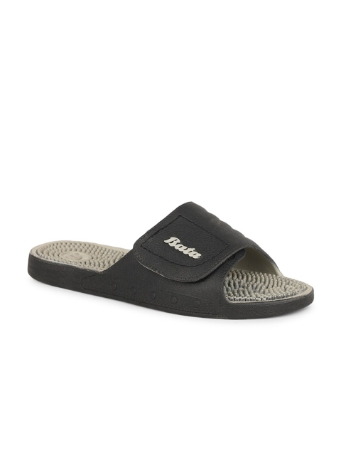 

Sandak by Bata Men Black Solid Sliders