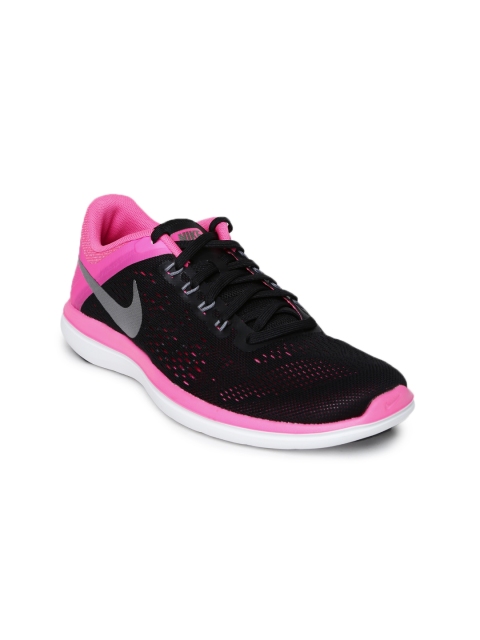 nike-women-black-pink-flex-2016-rn-running-shoes