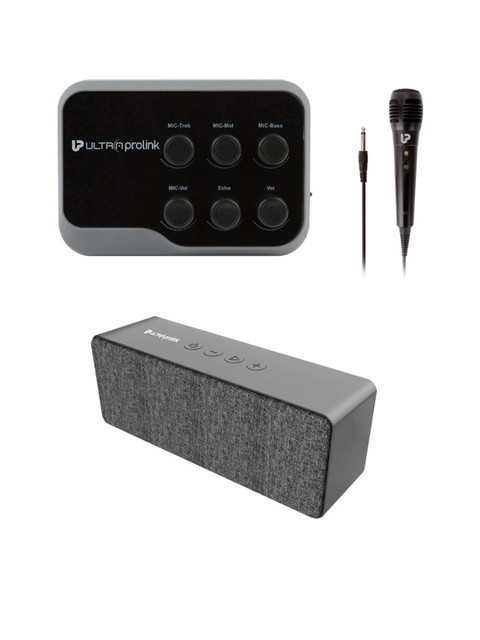 

UltraProlink UM1002 Sing Along Karaoke Bluetooth Mixer with Karaoke Mic, Black