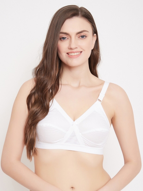 

Klassik White Solid Non-Wired Non Padded Everyday Bra KLWHTCFTZ
