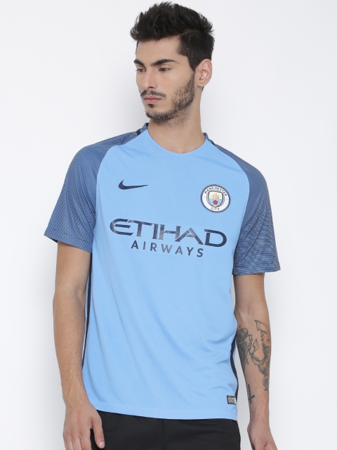 

Nike Men Blue MCFC SS HM Stadium Round Neck Printed Jersey