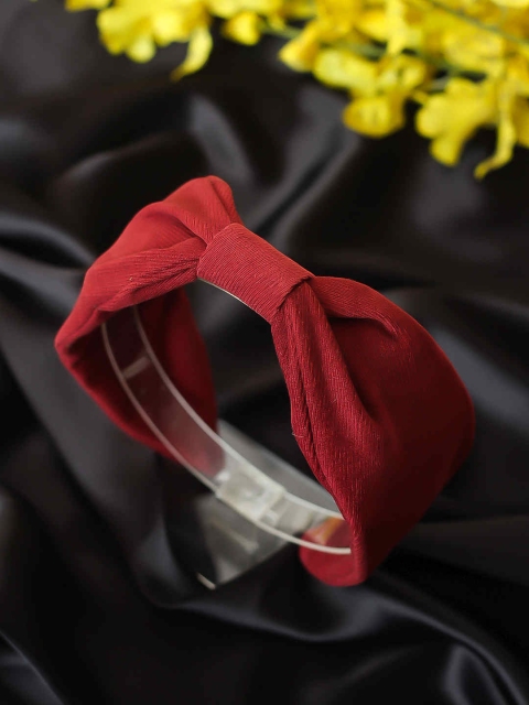 

Bellofox Maroon Solid Knot Hairband