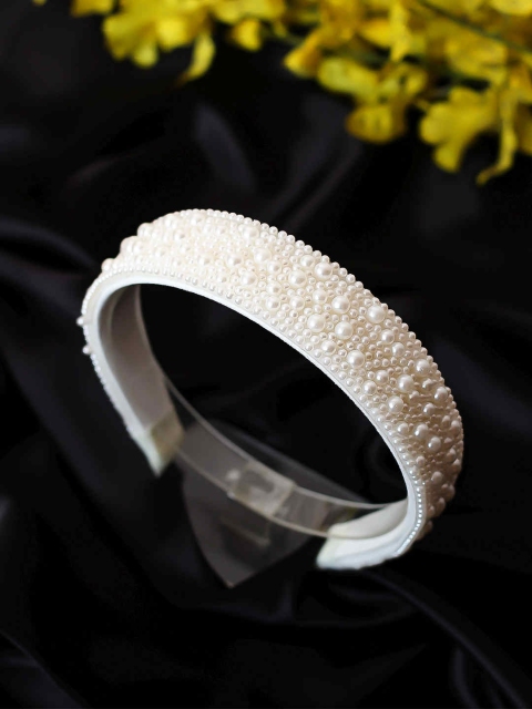 

Bellofox White Pearl Embellished Hairband