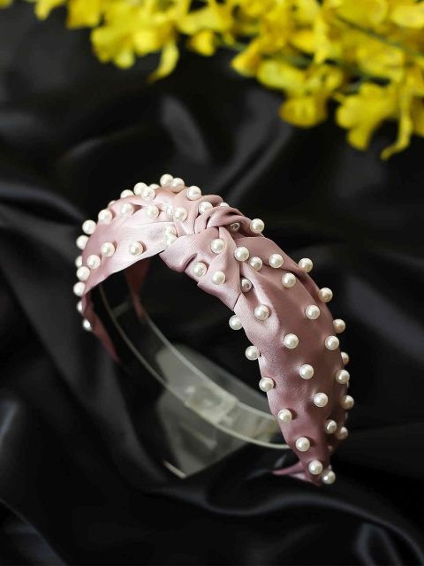 

Bellofox Pink Pearl Embellished Hairband