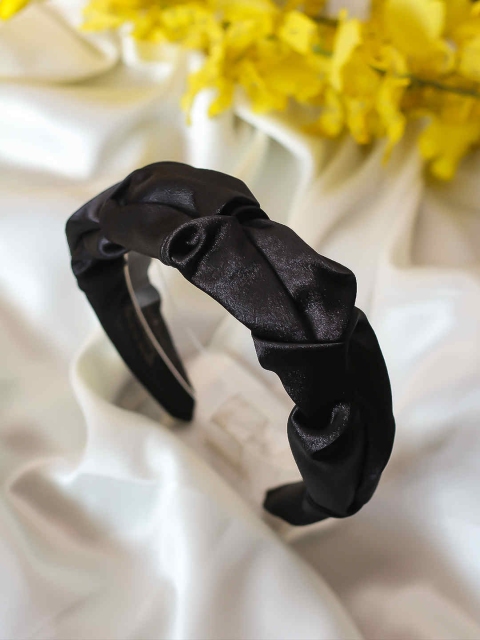 

Bellofox Black Satin Crinkles Hairband