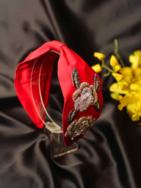 

Bellofox Red Embellished Hairband