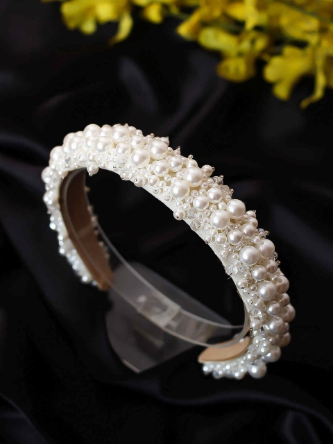 

Bellofox White Pearl Embellished Hairband