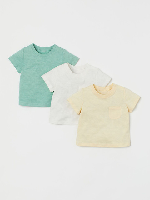 

H&M Boys 3-Pack T-shirts, White