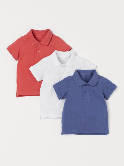 

H&M Boys 3-Pack Polo Shirts, White