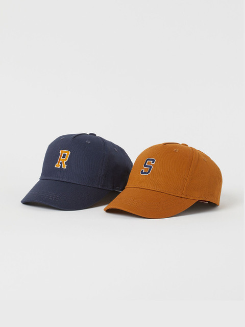 

H&M Boys Blue & Brown 2-Pack Twill Caps
