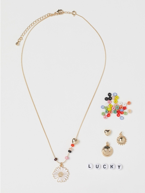 

H&M Multicoloured Beaded DIY Necklace Kit, Multi