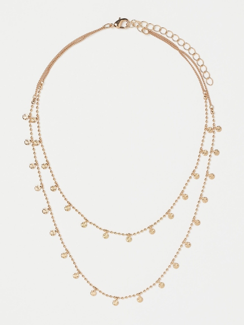 

H&M Gold-Toned Two-Strand Minimal Necklace