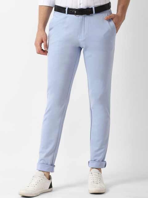 

Louis Philippe Sport Men Blue Slim Fit Solid Regular Trousers