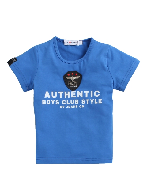 

Noddy Boys Blue Printed Round Neck T-shirt