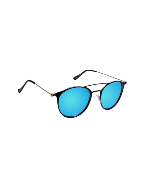 

David Blake Black Round Sunglasses with Polarised and UV Protected Lens SPP_SGDB1855
