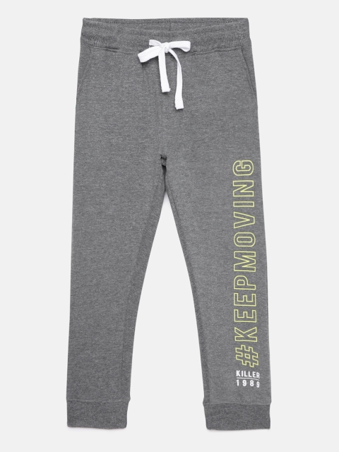 

Killer Boys Grey Typography Print Joggers