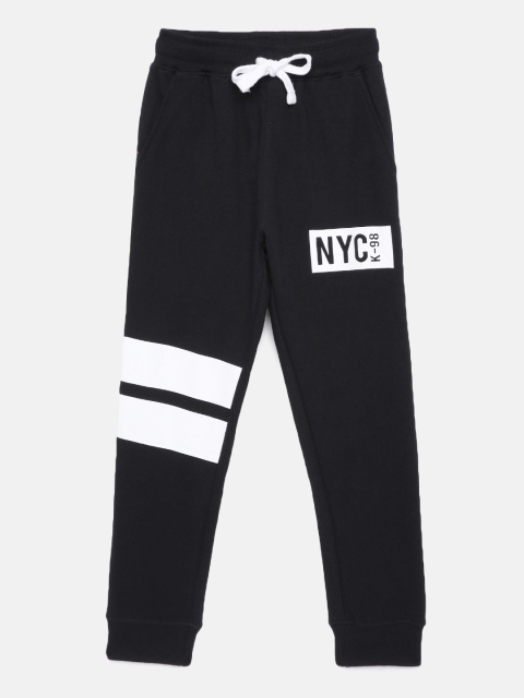 

Killer Boys Black Solid Pure Cotton Joggers