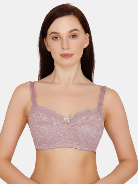 

Zivame Purple Lace Non-Wired Non Padded Everyday Bra