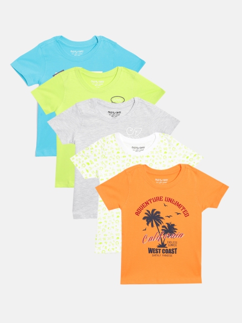 

Miss Chief Boys Pack of 5 Pure Cotton T-shirts, Multi