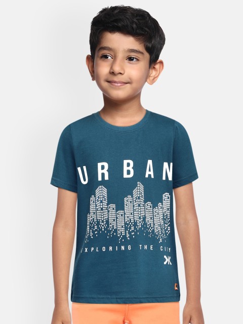 

Killer Boys Blue Printed Pure Cotton T-shirt