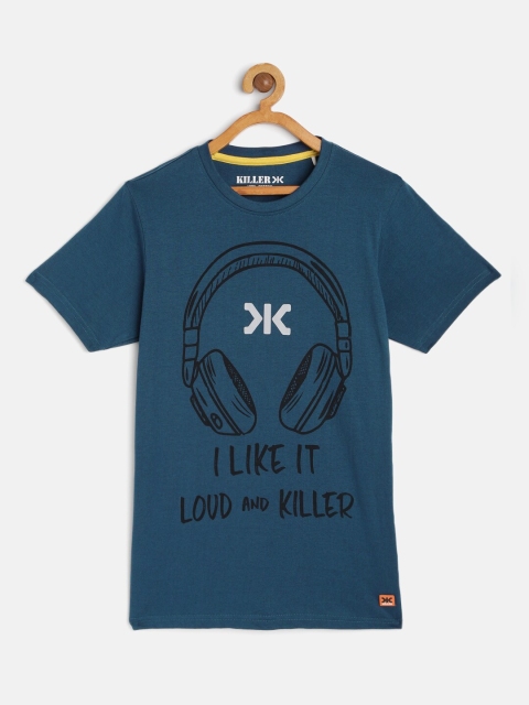 

Killer Boys Blue Pure Cotton Printed Pure Cotton T-shirt