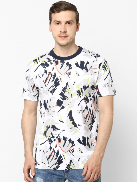 

Celio Men White Printed Round Neck T-shirt