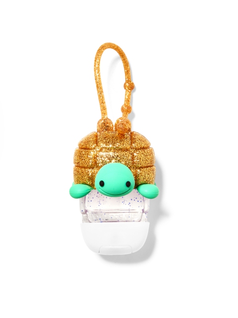 

Bath & Body Works Unisex Golden & Blue Sparkly Turtle PocketBac Holder, Gold