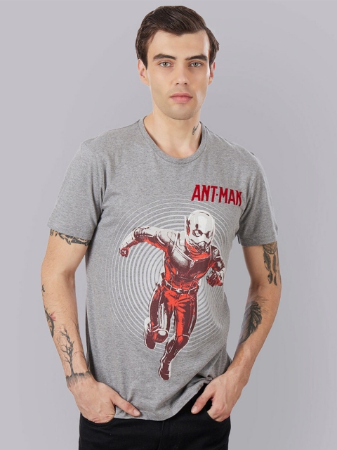 

Free Authority Men Grey Printed Round Neck T-shirt