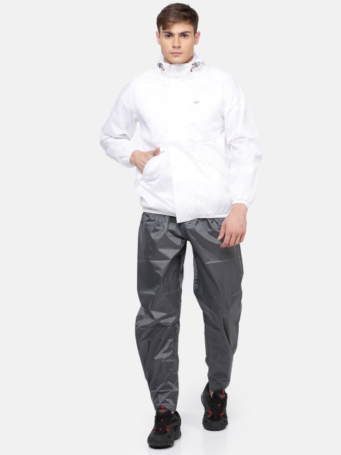 

Wildcraft Men White & Grey Solid Hooded Rain Suit