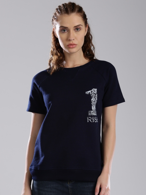 

HRX by Hrithik Roshan Navy Sweatshirt, Navy blue