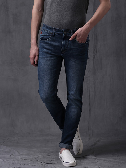 

WROGN Men Blue Skinny Fit Stretchable Jeans