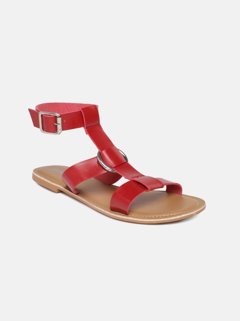 

Roadster Women Red Open Toe Flats