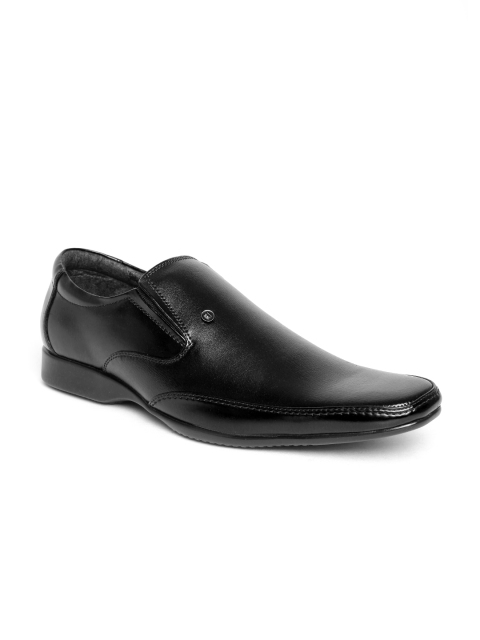 

Franco Leone Men Black Semiformal Shoes
