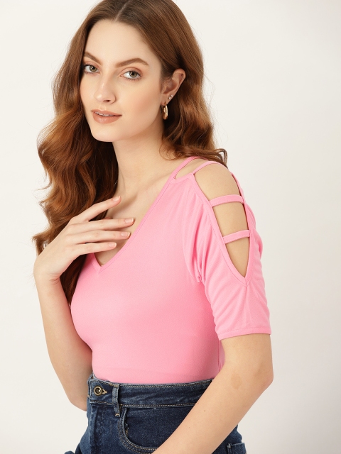 

DressBerry Pink Regular Top
