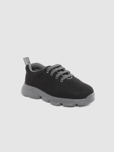 

YK Boys Black Woven Design Sneakers