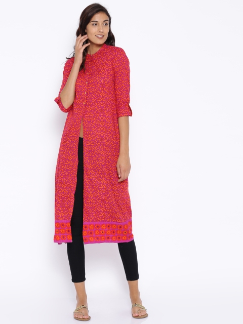 

Vishudh Orange Printed Kurta