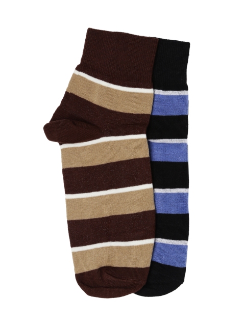 

Roadster Men Set of 2 Above Ankle-Length Socks, Brown