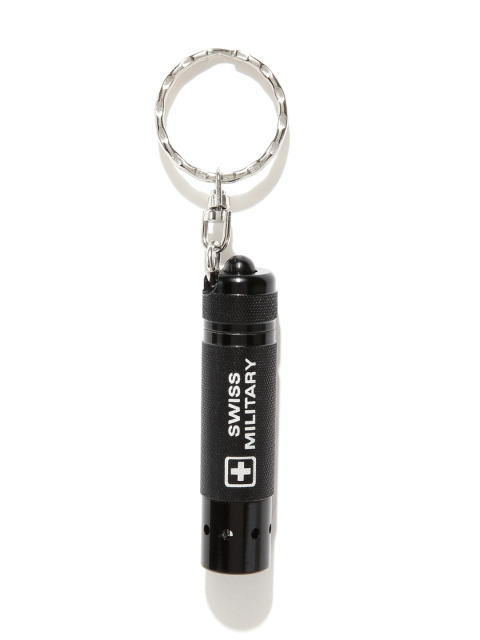 

Swiss Military Unisex Black Keychain with LED